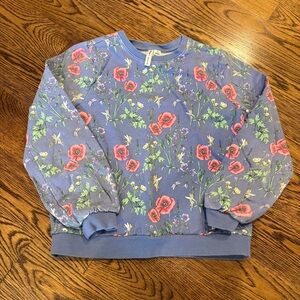 Disney X Janie and Jack Floral Tinkerbell Kids Sweatshirt